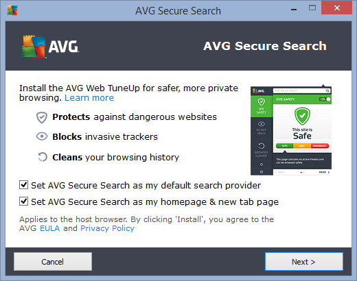 AVG Web Tuneup