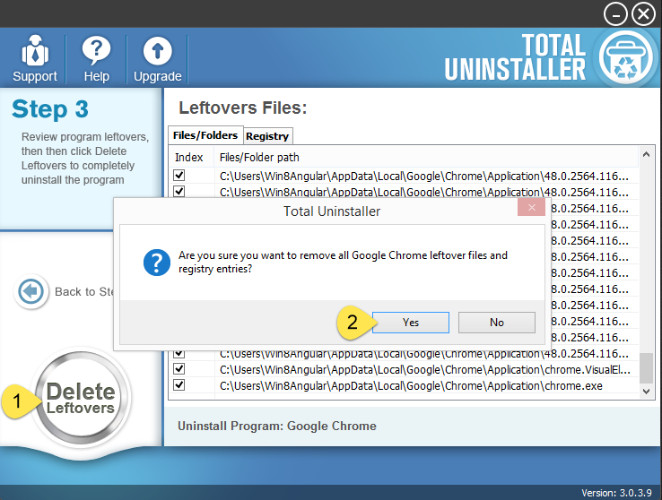 Uninstall Google Chrome with Total Uninstaller (3)