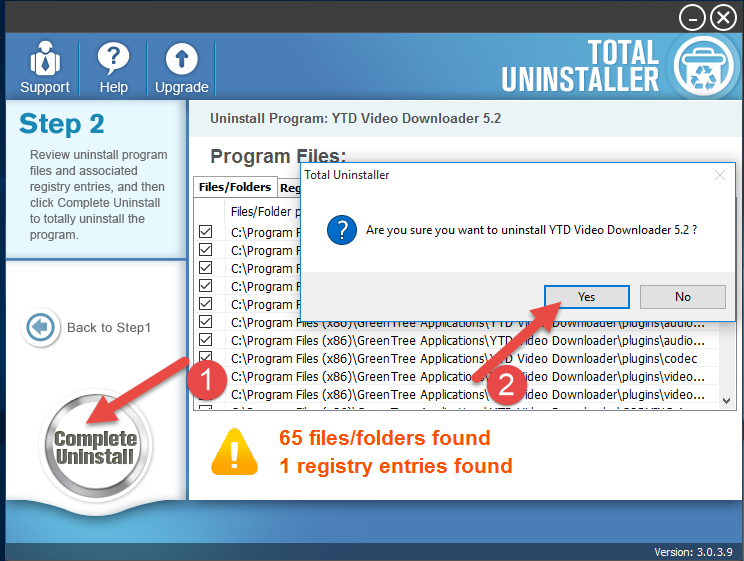 YTD Downloader uninstall 2