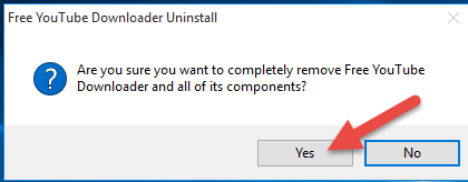 completely uninstall Free Youtube Downloader
