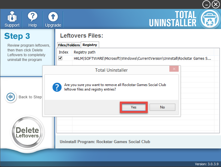 uninstall Rockstar Games Social Club with Total Uninstaller (3)