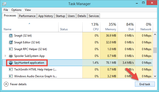 Shut down SpyHunter 4 (2)