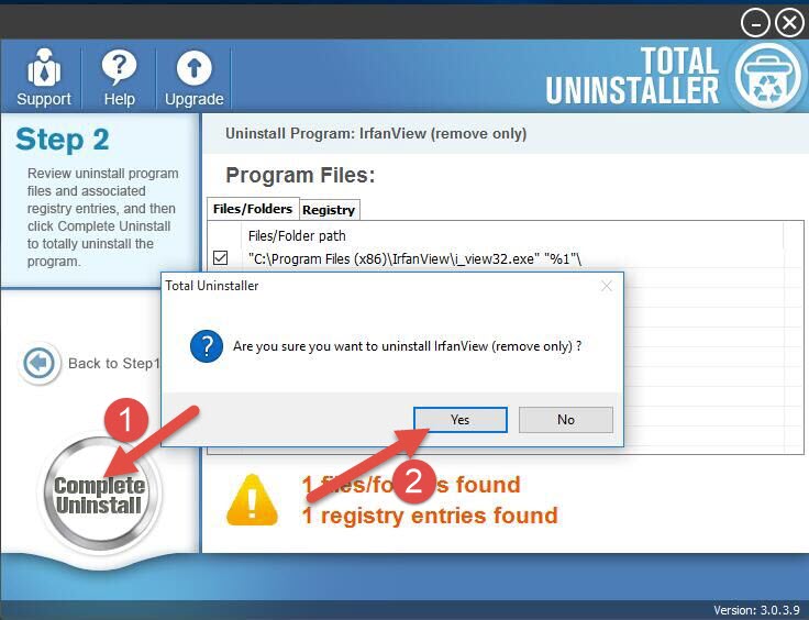 uninstall IrfanView 2