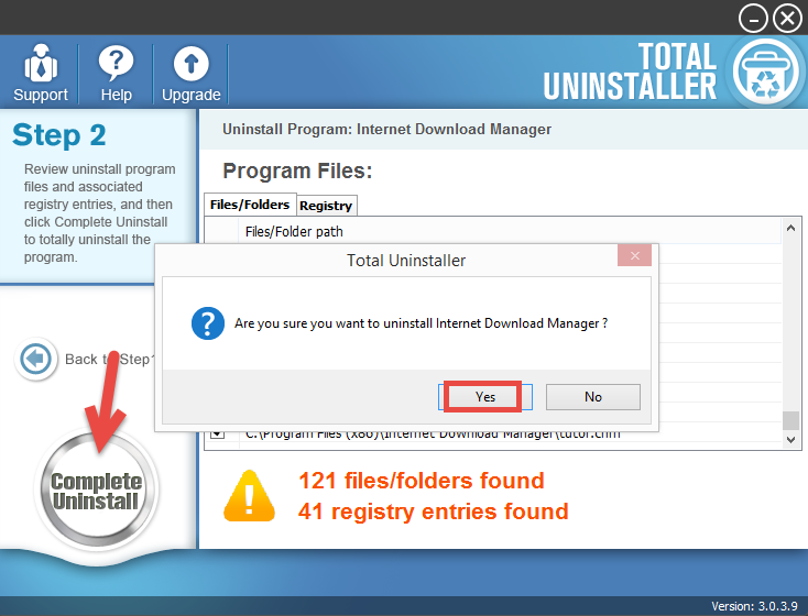 Uninstall Internet Download Manager with Total Unisntaller (2)