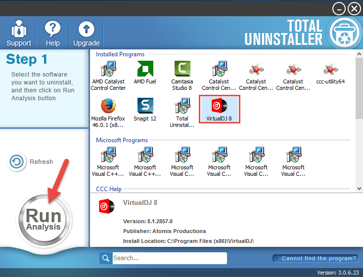 uninstall VirtualDJ 8 using total uninstaller (1)