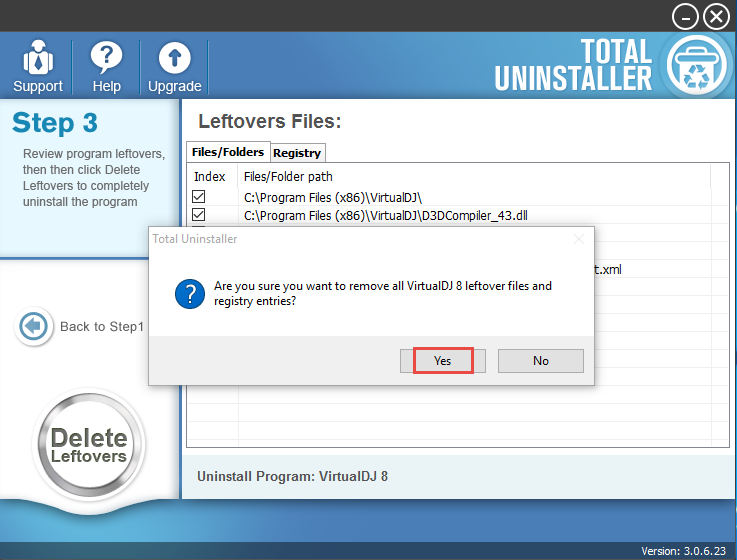 uninstall VirtualDJ 8 using total uninstaller (3)