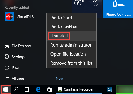 uninstall VirtualDJ 8 via control panel (1)
