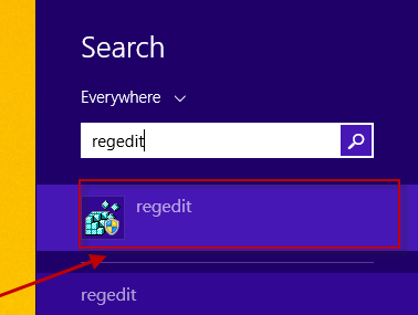 regedit