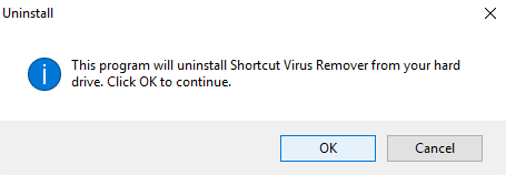 Uninstall Shortcut Virus Remover on Windows (11)