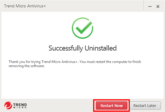 how to uninstall Trend Micro Antivirus+ (12)