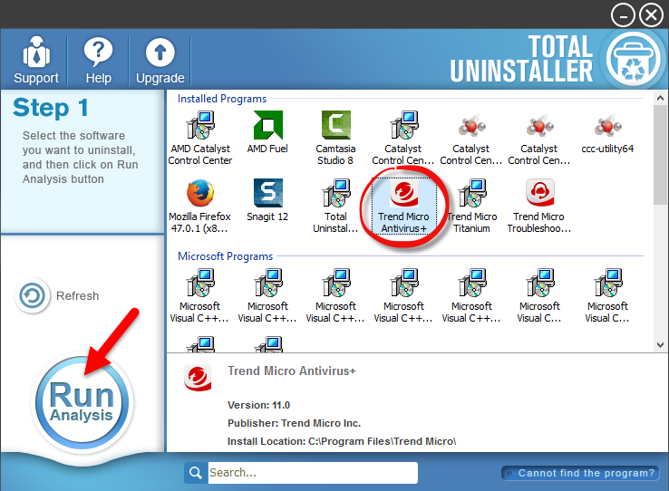 how to uninstall Trend Micro Antivirus+ (7)