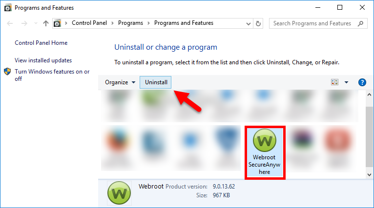 uninstall Webroot SecureAnywhere Antivirus 2016 (6)