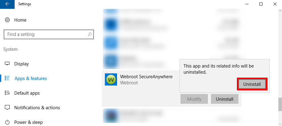 uninstall Webroot SecureAnywhere Antivirus 2016 (7)