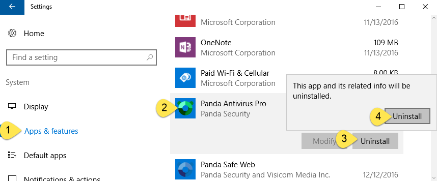 Howto Guide Uninstall Panda Antivirus Pro On Windows