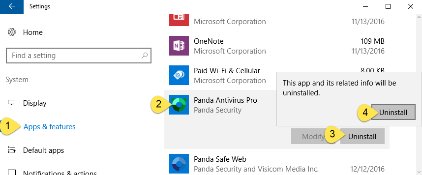 Uninstall Panda Antivirus Pro -Total Uninstaller