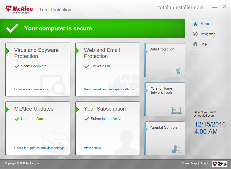 Uninstall McAfee Total Protection - Total Uninstaller (1)