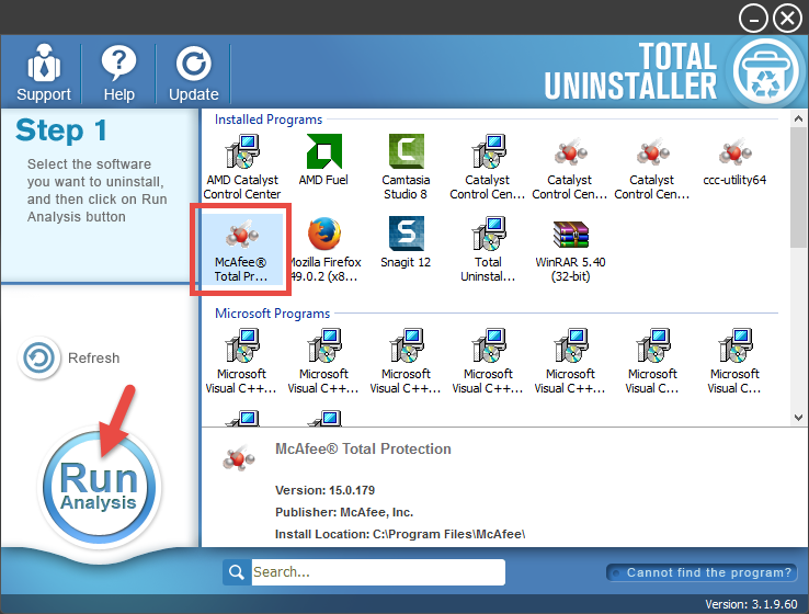 Uninstall McAfee Total Protection - Total Uninstaller (13)