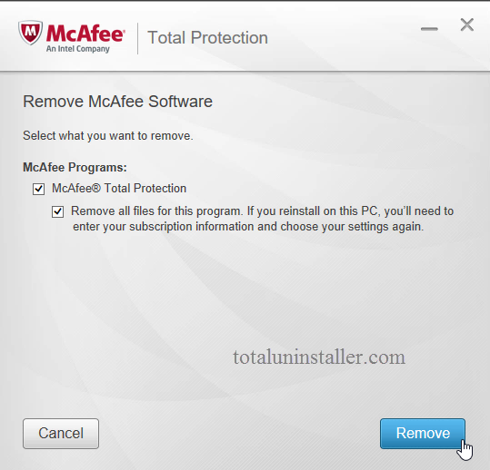 Uninstall McAfee Total Protection - Total Uninstaller (15)