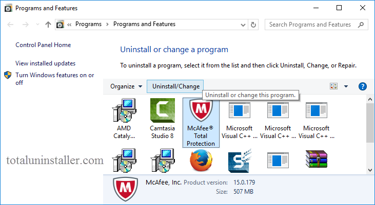 Uninstall McAfee Total Protection - Total Uninstaller (8)
