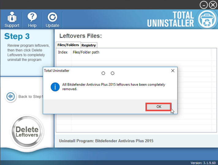 Uninstall Bitdefender Antivirus Plus 2015 on Windows - Total Uninstaller (12)
