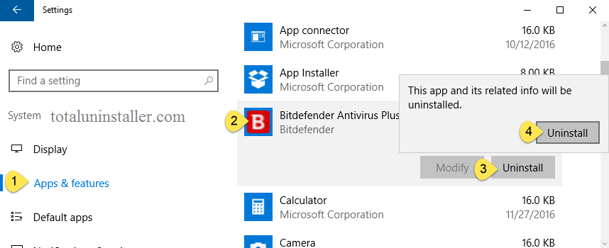 Uninstall Bitdefender Antivirus Plus 2015 on Windows - Total Uninstaller (5)