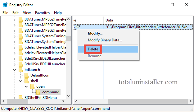 Uninstall Bitdefender Antivirus Plus 2015 on Windows - Total Uninstaller (7)