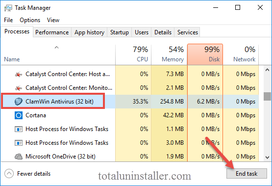 uninstall ClamWin Antivirus on Windows - Total Uninstaller (2)