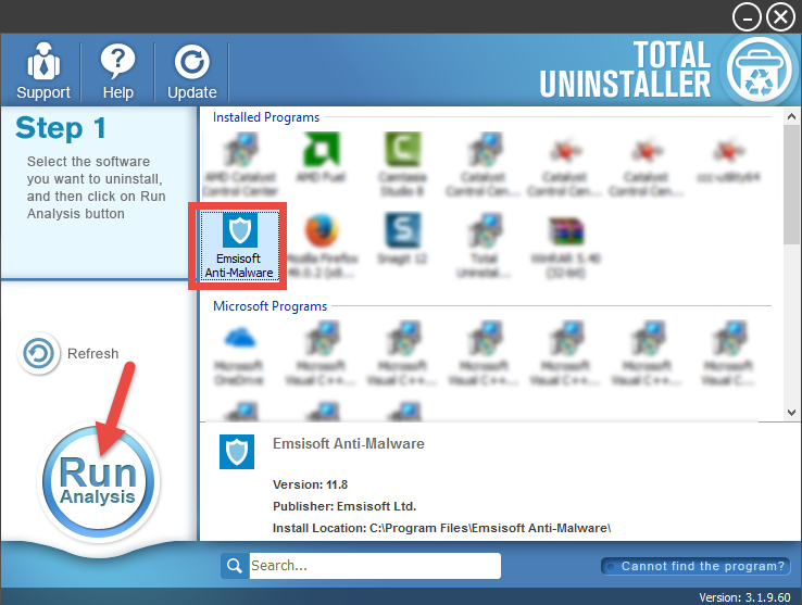 uninstall Emsisoft Anti-Malware - Total Uninstaller (11)