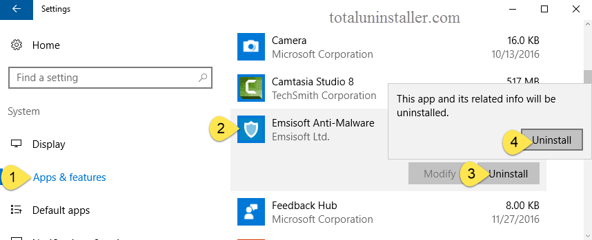 uninstall Emsisoft Anti-Malware - Total Uninstaller (6)