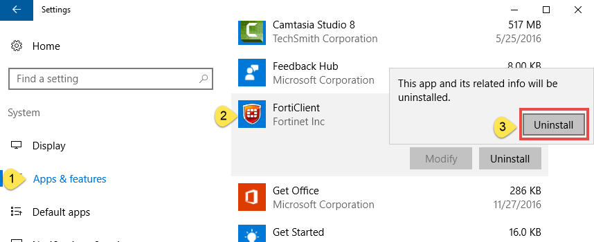 uninstall FortiClient on Windows - Total Uninstaller (5)