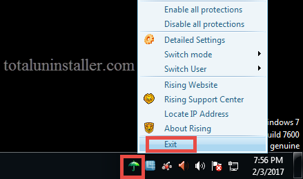 Uninstall Rising Antivirus - Total Uninstaller (1)