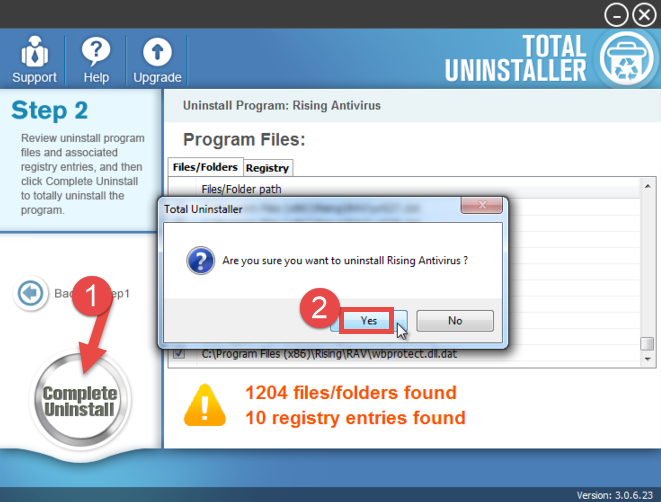 Uninstall Rising Antivirus - Total Uninstaller (14)
