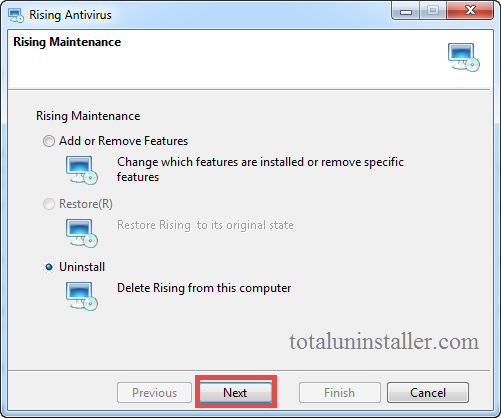 Uninstall Rising Antivirus - Total Uninstaller (4)