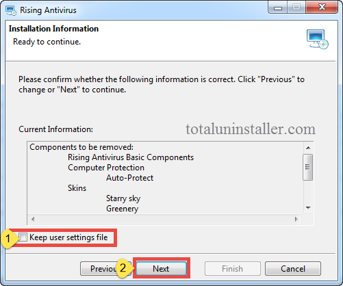 Uninstall Rising Antivirus - Total Uninstaller (5)