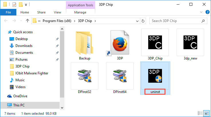 uninstall 3DP Chip (14)