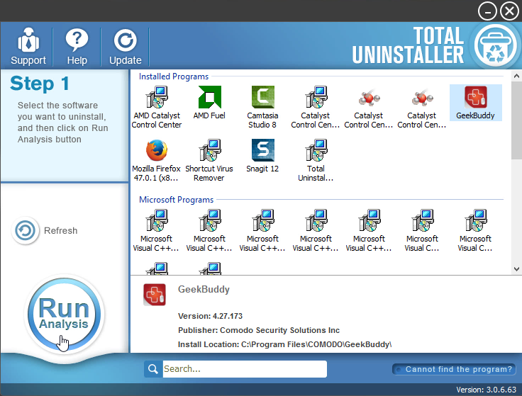 Uninstall GeekBuddy - Total Uninstaller (11)