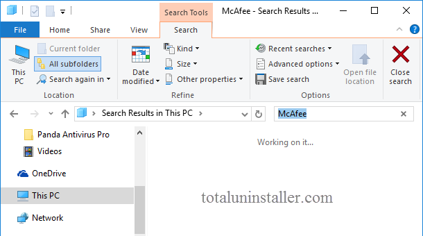 reinstalling mcafee total protection