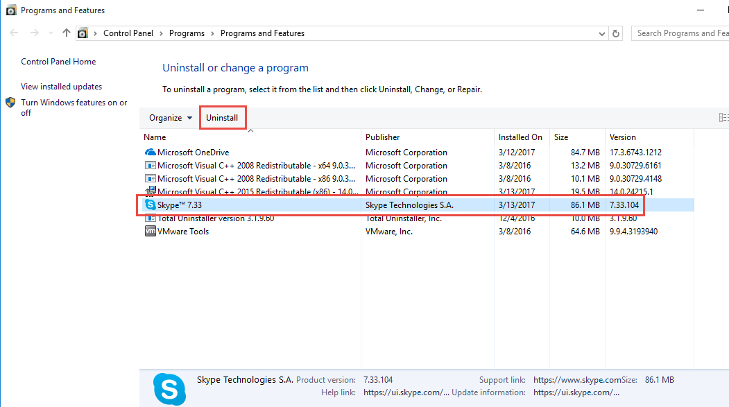 uninstall_Skype_manually