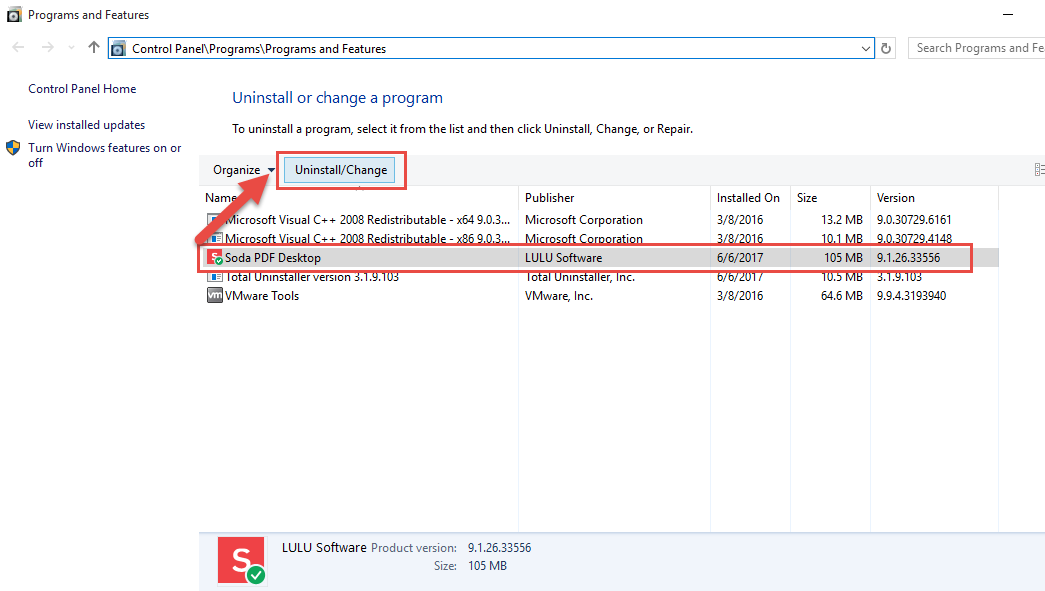remove Soda PDF manually