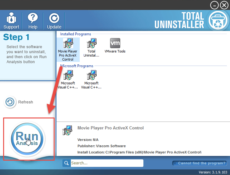 remove Movie Player Pro ActiveX Control