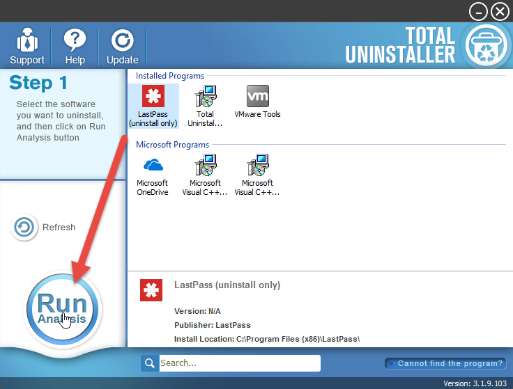 uninstall LastPass Password Manager