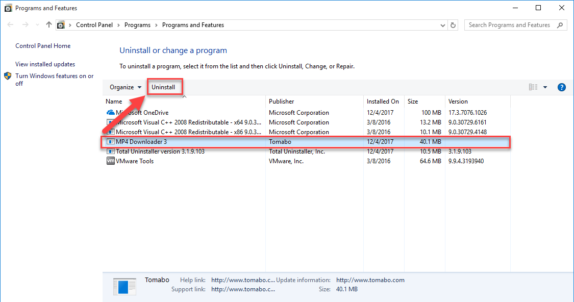 remove MP4 Downloader manually