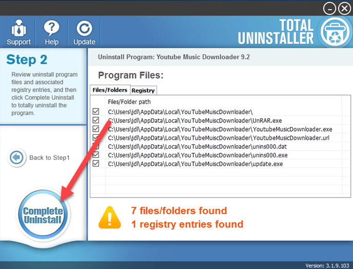 complete_uninstall_YouTube_Music_Downloader