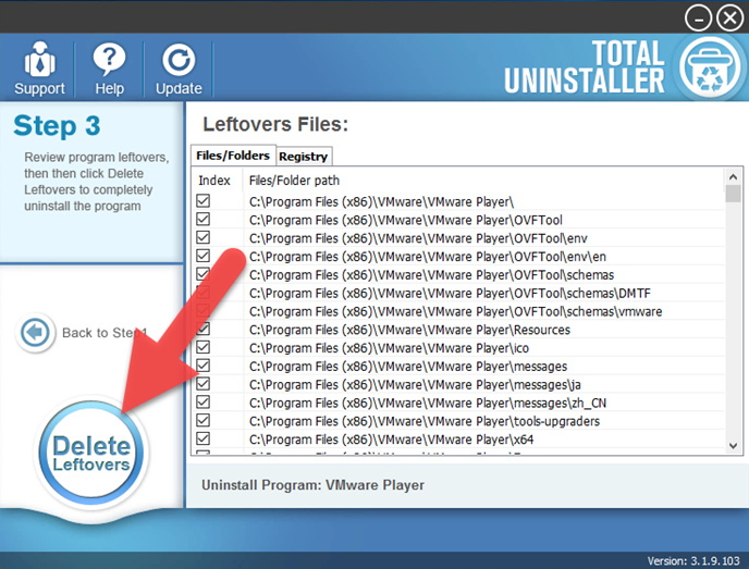 uninstall vmware player uninstall vmware player