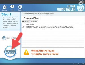 uninstall blueharvest
