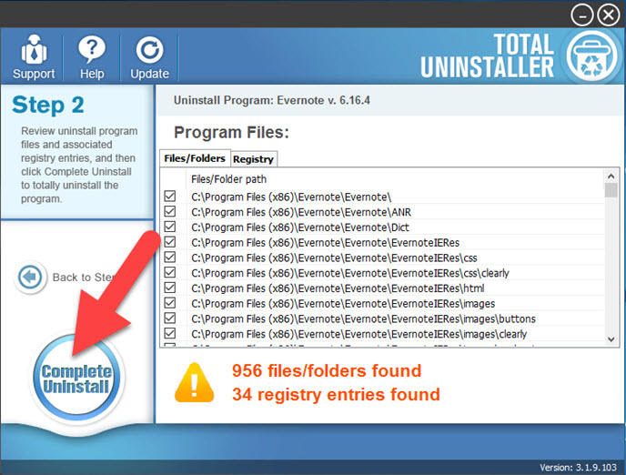 complete_uninstall_Evernote