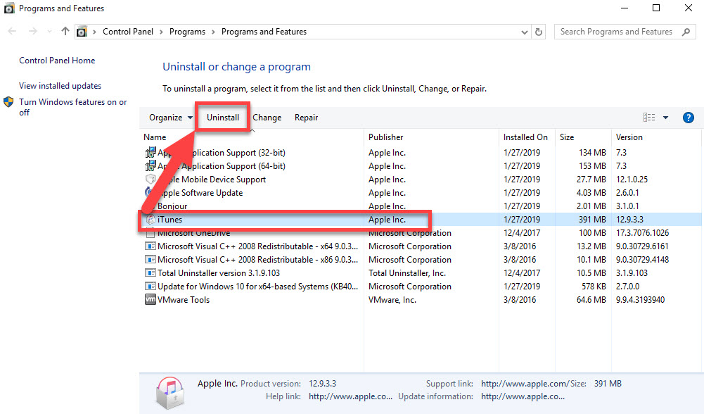 remove iTunes
