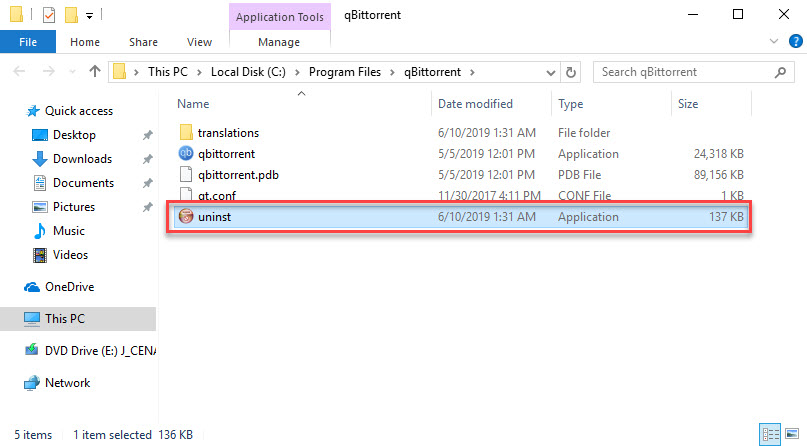 remove qBittorrent 