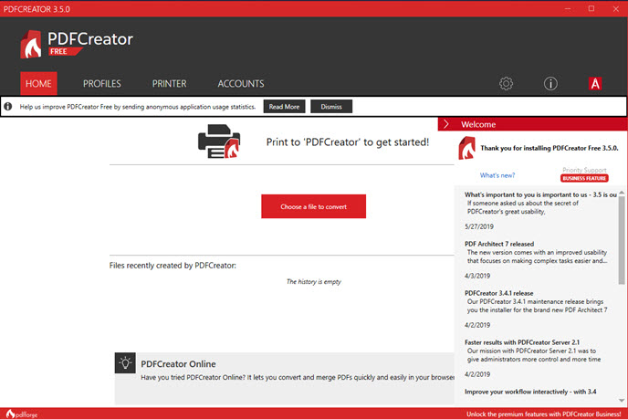 uninstall PDFCreator