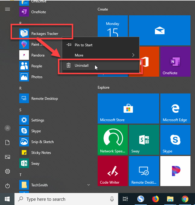 remove Package Tracker